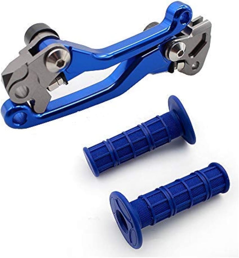 Krace CNC Motorcross Dirt Bike Pivot Brake Clutch Levers Set with Rubber Hand Grips for Yamaha TTR 230 (2003-2017) - Image 1