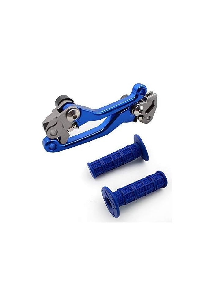 Krace CNC Motorcross Dirt Bike Pivot Brake Clutch Levers Set with Rubber Hand Grips for Yamaha TTR 230 (2003-2017) - Image 2