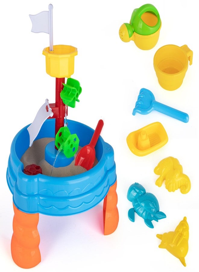 ArtCreativity 2 in 1 Sand and Water Table for Kids - Summer Outdoor Toys with Accessories for Toddlers - Sensory Table for Sand & Water Play - Summer Beach Activity Sandbox Toys for Boys & Girls - Image 1