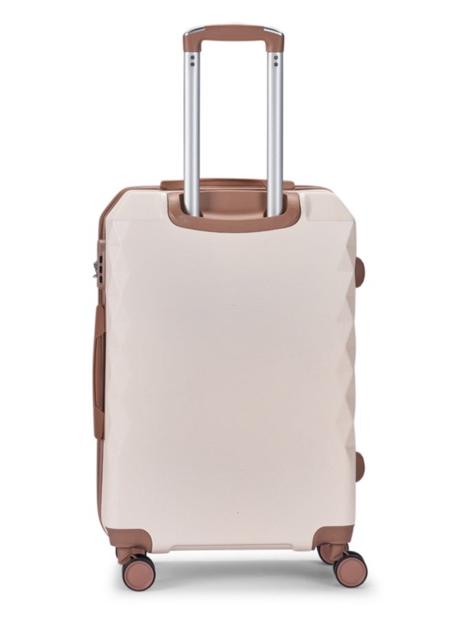 LIMRA Cabin Carry Check-In Luggage Trolley Size 20 inch Beige/Gold - Image 3