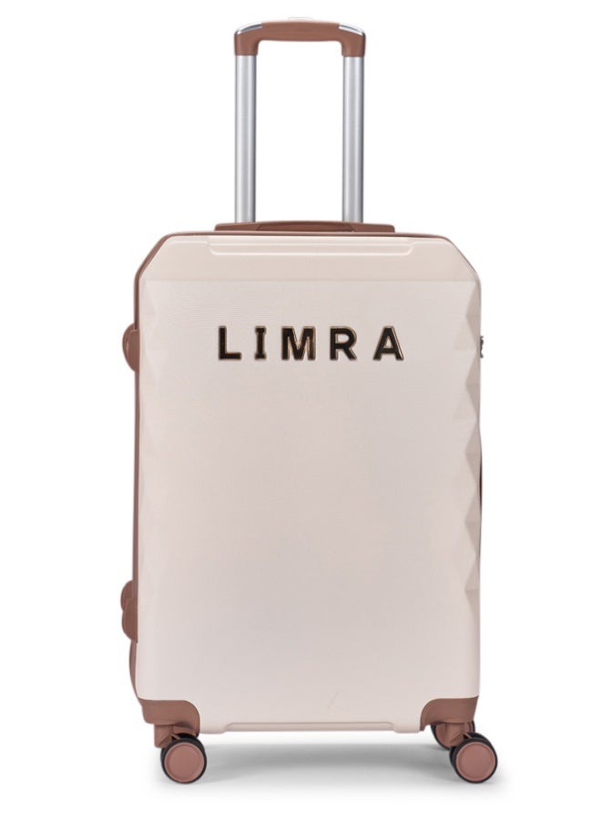 LIMRA Cabin Carry Check-In Luggage Trolley Size 20 inch Beige/Gold - Image 2