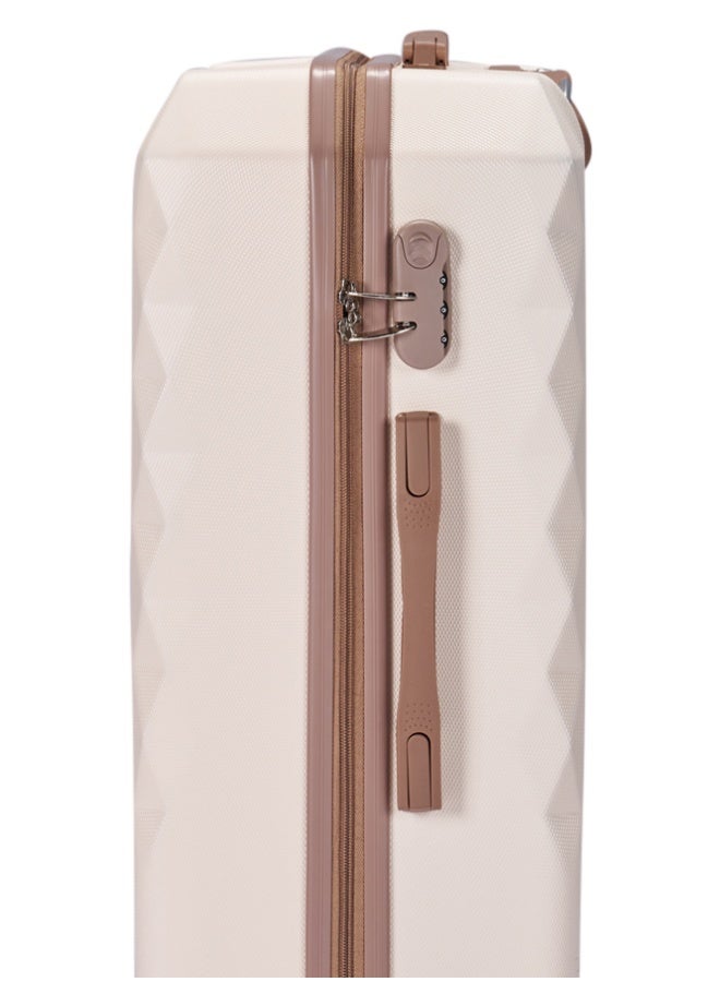 LIMRA Cabin Carry Check-In Luggage Trolley Size 20 inch Beige/Gold - Image 4