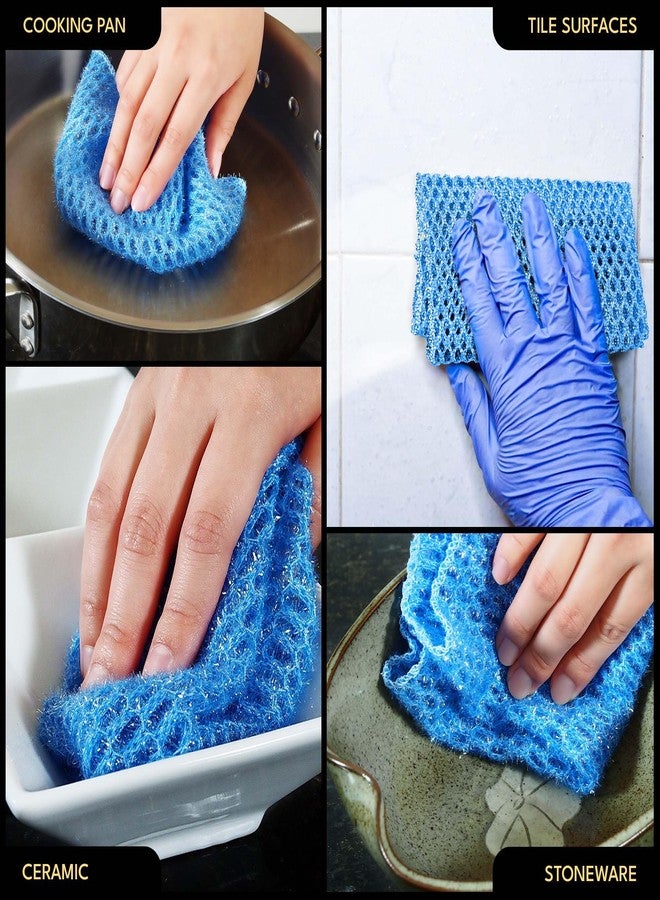 The Crown Choice Non Scratch Dish Scrubbers for Cleaning Dishes (3PK) - Reusable Kitchen Sponge - Replace Dish Sponges for Washing Dishes - Best Household Scrubbing Pad & Alternative Dishwashing Scrub Pads Supplies - Image 4