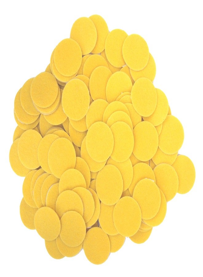 Playfully Ever After 1 Inch Yellow 100pc Felt Circle Stickers - Image 1