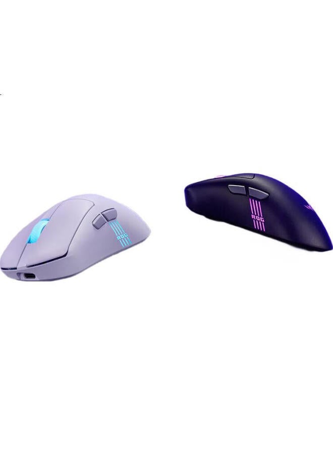 ROG Gladius Ii Rgb Wireless Gaming Mouse With Aimpoint Pro Sensor, Wireless 8K Support, Lightweight Design, Three-Zone Rgb Lighting Effects, Moonlight White - Image 2