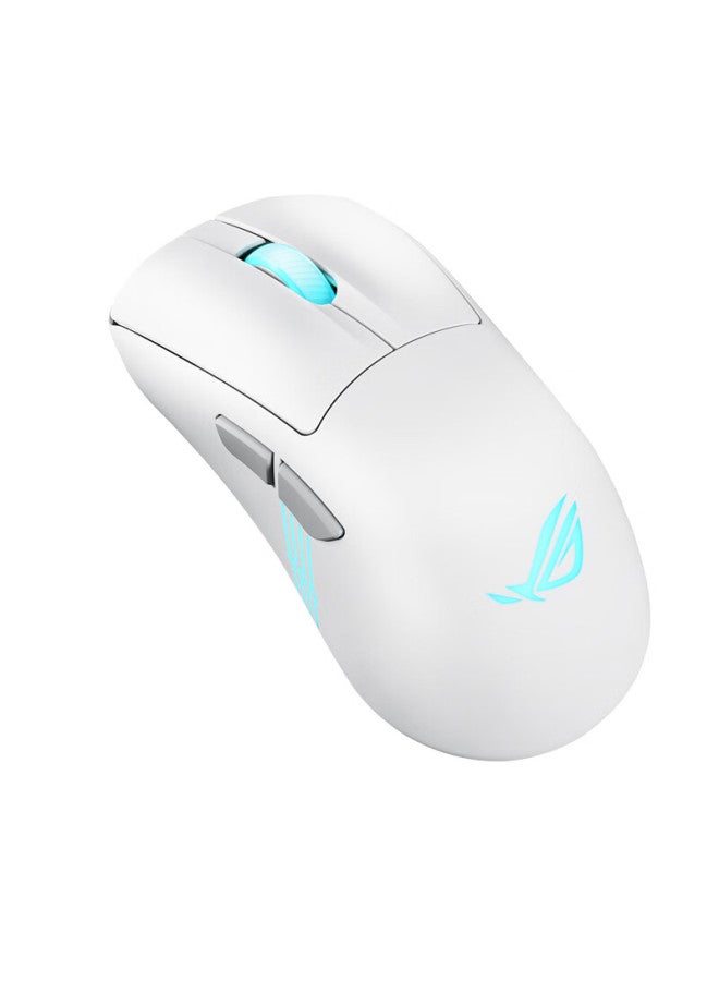 Rog Gladius Ii Rgb Wireless Gaming Mouse With Aimpoint Pro Sensor, Wireless 8k Support, Lightweight Design, Three-zone Rgb Lighting Effects, Moonlight White - Image 5