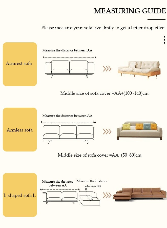 DUNISO Double Sided Chenille Sofa Cover, Stylish Sofa Cover, Line printing design, Chenille Material Double Sided Sofa Towel, Four Seasons Chenille Sofa Cover Available Both Sides(130*180 cm) - Image 4