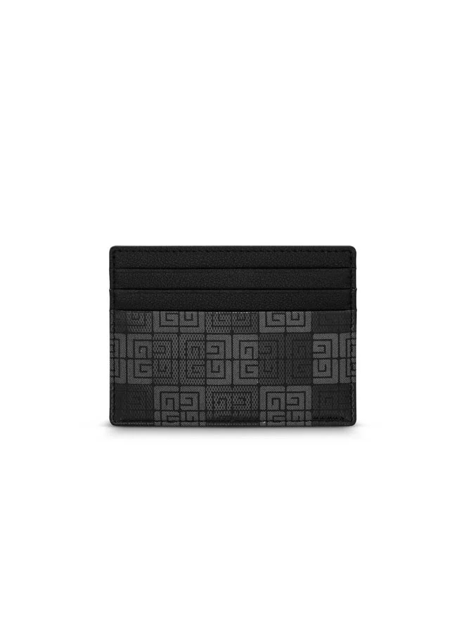 Guy Laroche Gabriel Black Vegan Leather Card Holder
