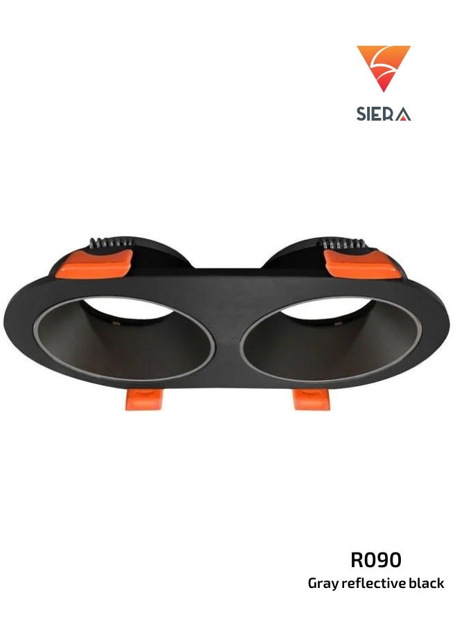 ٍSiera Light spotlight frame 2 lamp aluminum17.5 cm R090