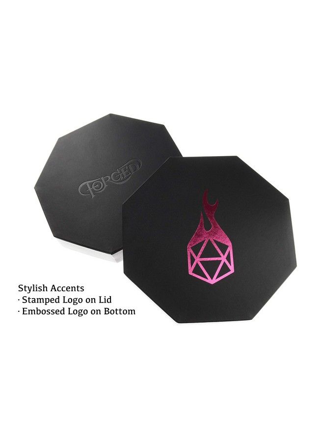 Forged Dice Co. Dice Tray Arena Rolling Tray And Storage Compatible With Any Dice Game D&D And Rpg Gaming (Pink) - Image 4