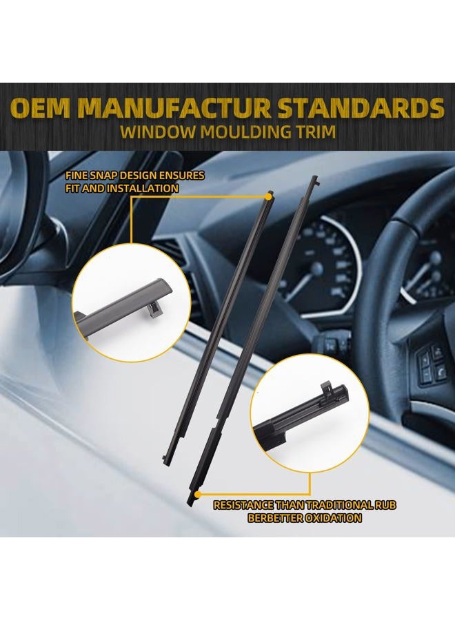 Dasbecan Weatherstrip Window Seal Car Window Moulding Trim 4pcs Compatible with Toyota Rav4 2009 2010 2011 2012 Replaces# 75710-0R020 75720-0R020 75730-0R020 75740-0R020 - Image 4
