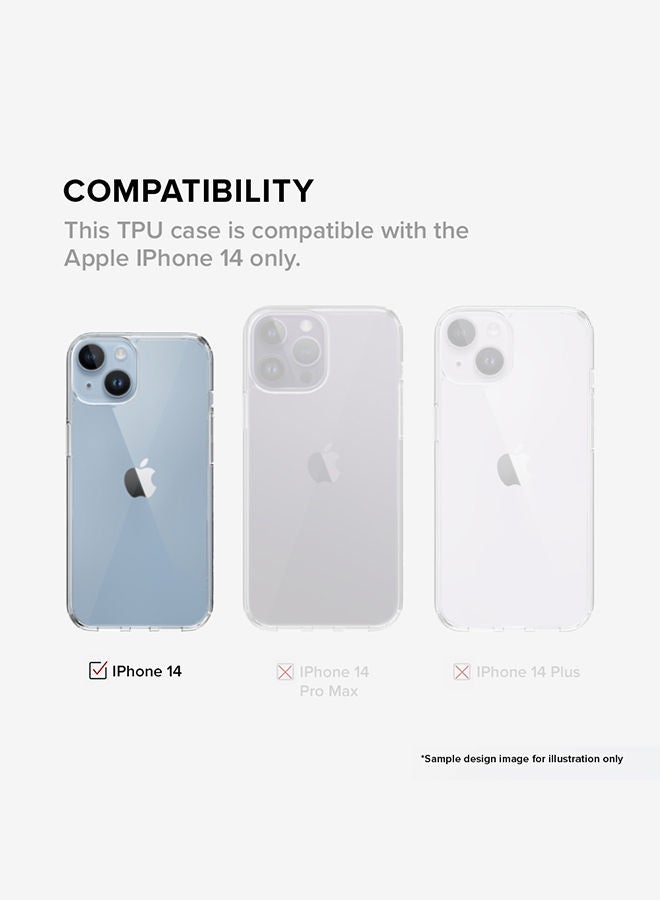 Stylizedd Classic Clear Case for Apple iPhone 14 Hybrid Soft Case Flexible Edges Anti Drop TPU PC Gel Thin Transparent Cover [ Designed for Apple iPhone 14 ] - Infinite Tenderness Full Print - Image 3