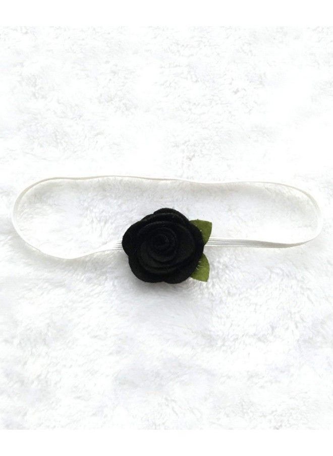 BabyMoon - Baby Headbands Flower Cotton Hairbands For Newborntoddler And Children Pack Of 4 Multicolor - Image 1