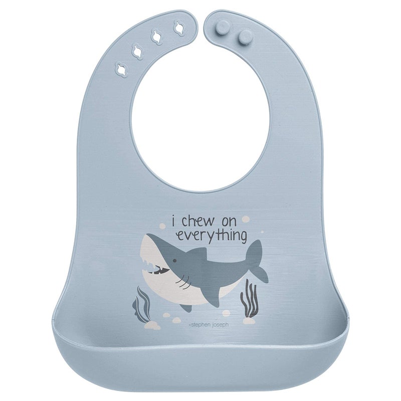 Stephen Joseph Shark Silicone Bib