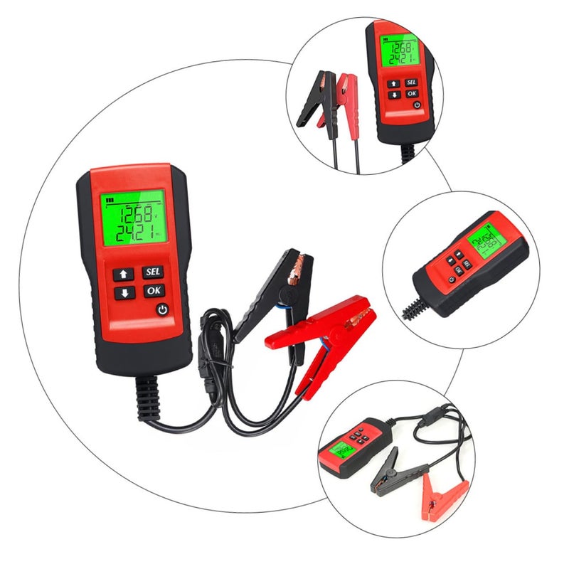 ABS Material Car Battery Tester Digital Analyzer with LCD Display for Passenger Cars - Image 3