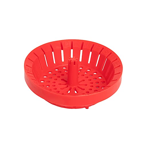 Dripsie Kitchen Sink Strainer 3.25" - Dripsie Anti-Clog Food Catcher, Flexible Drain Basket, Dishwasher Safe, Standard Fit, Made in USA (1-Pack Red) - Image 3