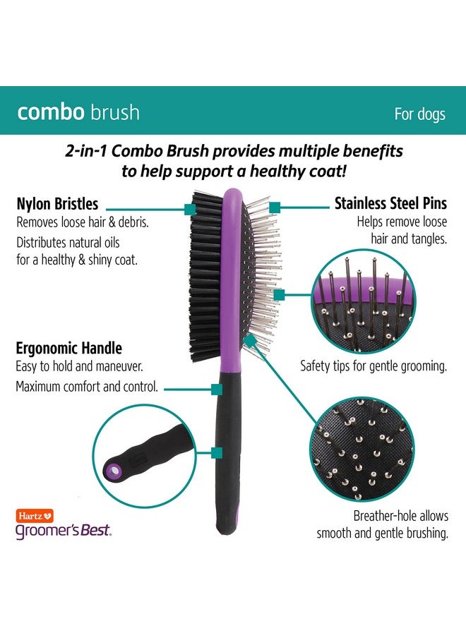 هارتز فرشاة الكلاب من Hartz Groomer's Best Combo، متعددة الألوان  - Image 3