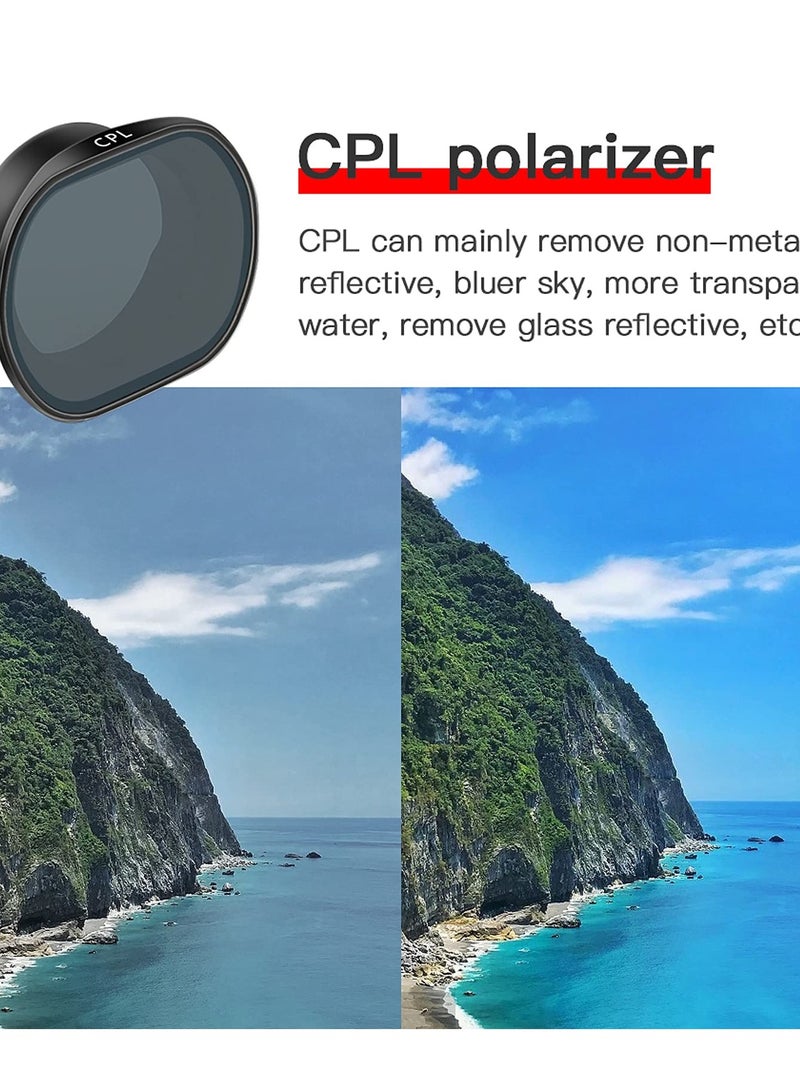 SOLARAE ND Filter Set for DJI FPV Drone - Gimbal Camera Lens Filters (ND8, ND16, ND32, CPL) - Waterproof Aerial Photography Accessories for Enhanced Imaging Quality. - Image 3