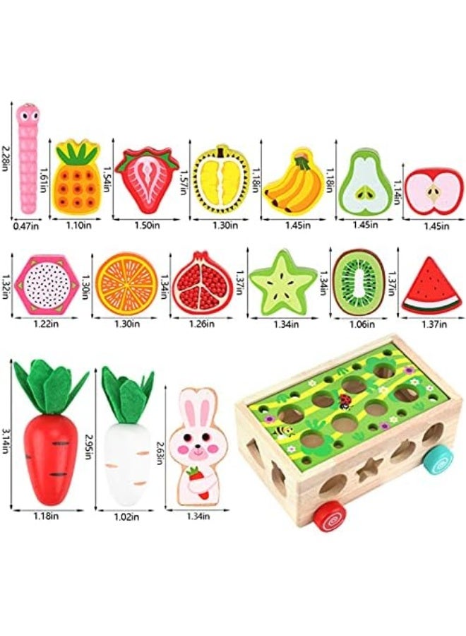 Toddlers Montessori Wooden Educational Toys for Baby Boys Girls Age 1 2 3 Year Old, Shape Sorting Toys 1st One First Birthday Girl Gifts for Kids 1-3, Wood Preschool Learning Fine Motor Skills Game - Image 4