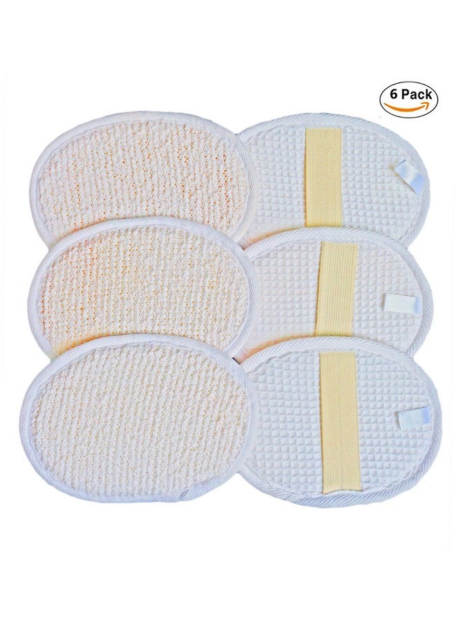 JINS-Hung 6Pack (Large 6.3X4.3 Inches) Exfoliating Face Body Pad (100% Soft Terry Cloth) Cloth Materials Loofah Sponge Scrubber Brush Close Skin For Men And Women When Bath Spa And Shower - Image 5
