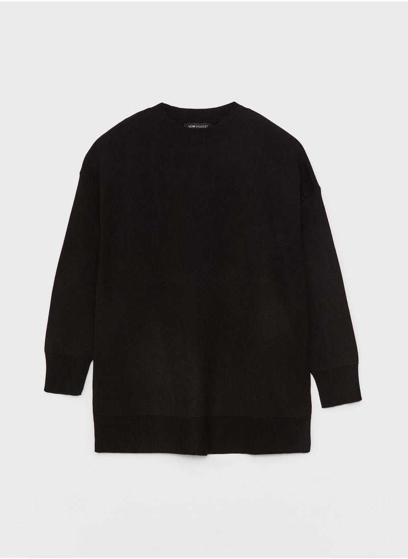 LC WAIKIKI - Round Neck Oversized Sweater - Image 1