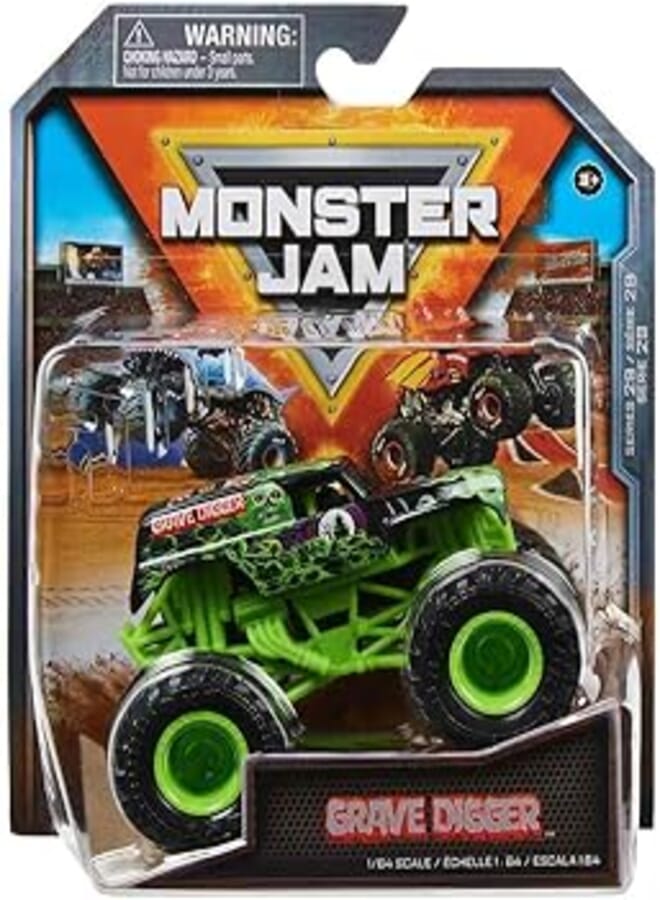 Monster Jam 2023 Spin Master 1:64 Diecast Truck Series 29 Arena Favorites 'Green Ghost' Grave Digger