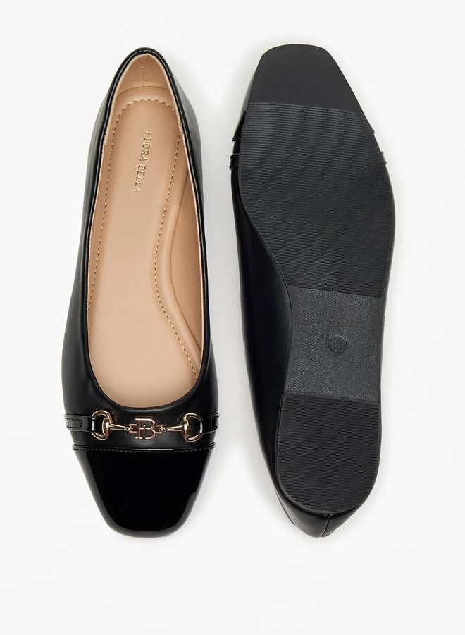 فلورا بيلا من شو إكسبرس Monogram Print Slip-On Ballerina Shoes