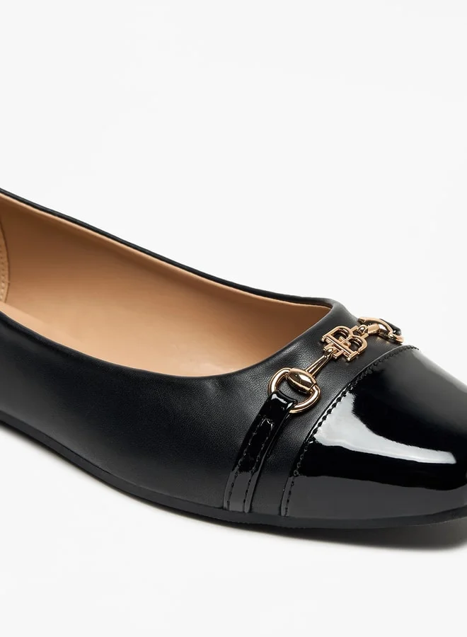فلورا بيلا من شو إكسبرس Monogram Print Slip-On Ballerina Shoes