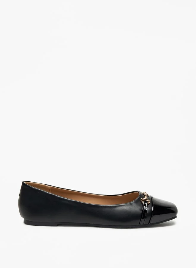فلورا بيلا من شو إكسبرس Monogram Print Slip-On Ballerina Shoes