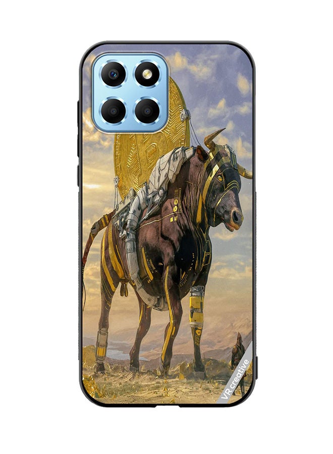 VR CREATIVE Protective Case Cover For Honor X8 5G Bitcoin Horse Design Multicolour - Image 1