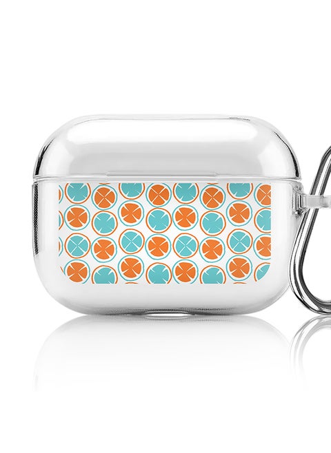 Classic Clear printed Case for Apple AirPods Pro 2nd Generation Thin Transparent Cover [Designed for Apple AirPods Pro 2nd Generation] - Citric Circles