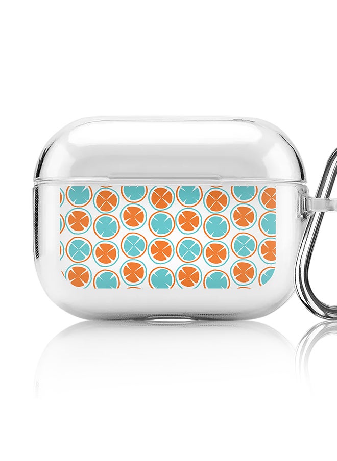 Stylizedd - Classic Clear printed Case for Apple AirPods Pro 2nd Generation Thin Transparent Cover [Designed for Apple AirPods Pro 2nd Generation] - Citric Circles - Image 1