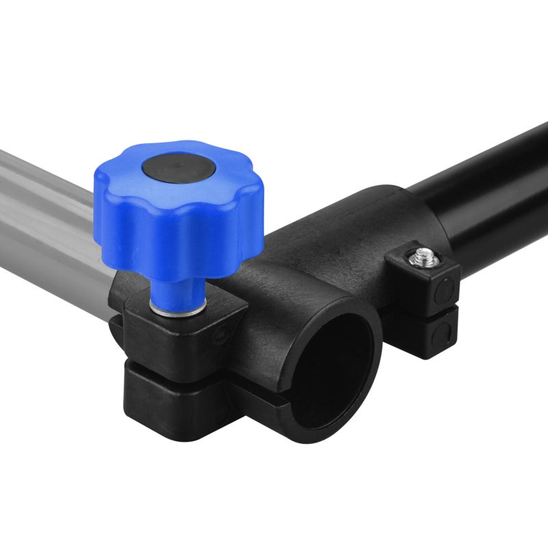 YSANAM Bike Repair Stand: Blue Alloy Steel & Plastic Wall Mount - 360° Rotatable 4-Hole Flange, 25-40mm Folding Clamp for Mountain Road Folding Bikes Home Maintenance - Image 3