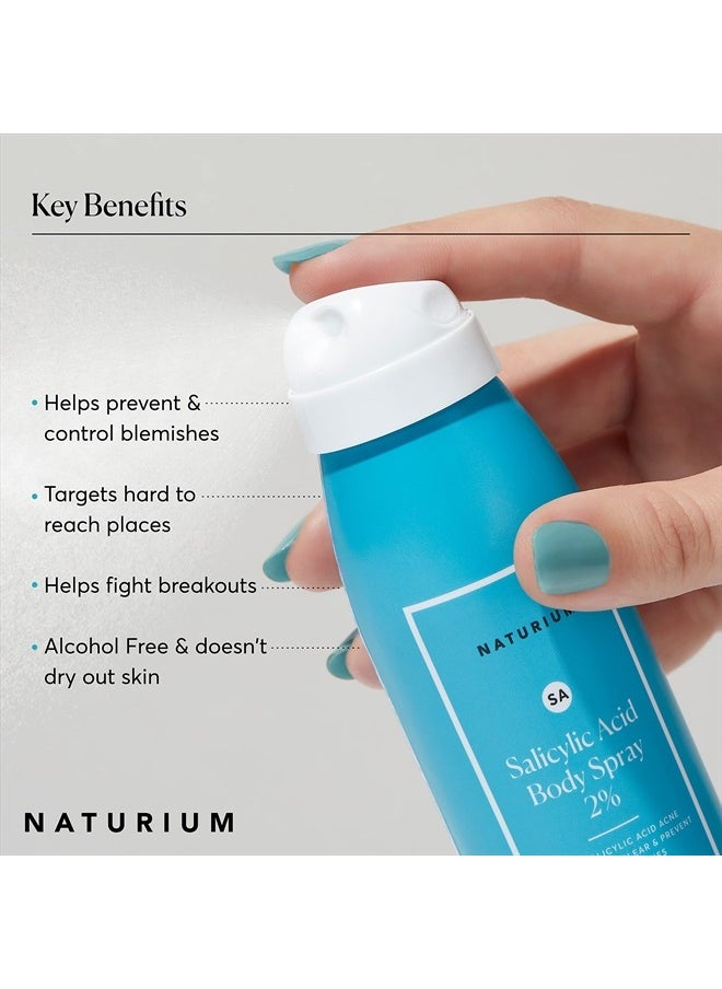 NATURIUM Salicylic Acid Body Spray 2%, Blemish-fighting & Pore Treatment, with Niacinamide plus Encapsulated Salicylic Acid, 4 oz  - Image 5