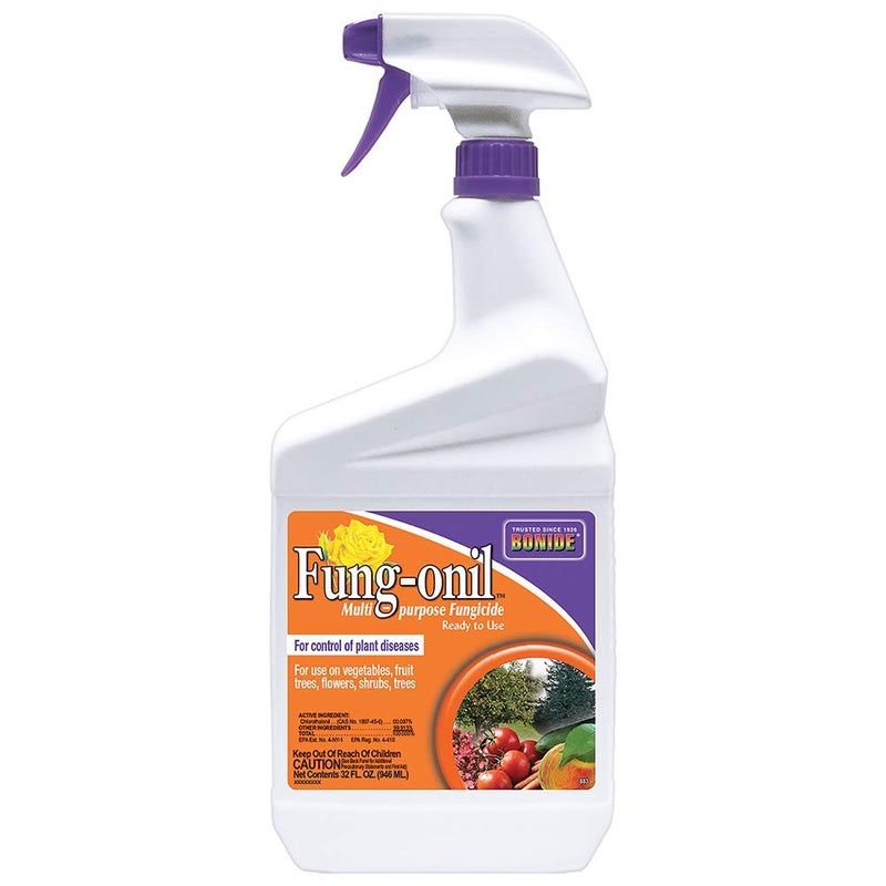 Bonide Fung-onil Multi-Purpose Fungicide, 32 oz Ready-to-Use Spray for Plant Disease Control, Controls Blight, Mildew & More - Image 1
