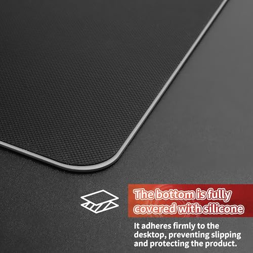 SIROOLAC 2.0 Ultra-Thin Tempered Glass Gaming Mouse Pad, Designed for FPS, Full-Coverage Anti-Slip Base,Etched Surface,1.6mm Thin Glass Layer,Redefine Your Shooting ExperienceWhite,300mm*350mm - Image 4
