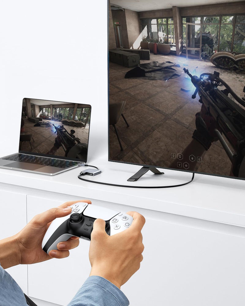Glomtheia Dual HDMI Adapter for 2 Monitors Extended Display 1 in 2 Out, USB C to HDMI Splitter for Laptop MacBook Pro/Air, Support 4K@30Hz Double Monitors or 4K@60Hz Single Monitor - Image 5