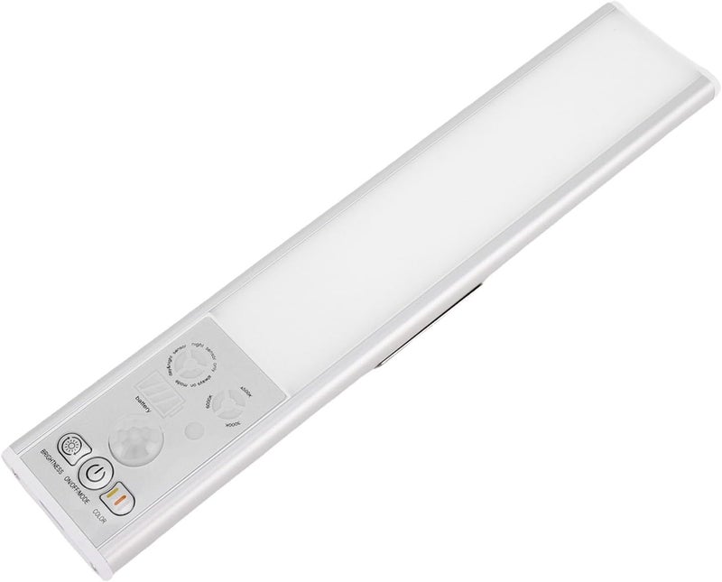 Motion Sensor Dimmable Under Cabinet Light for Kitchen Bedside, Adjustable Lighting for Closet, Rechargeable 7.87" Indoor Light - Image 1