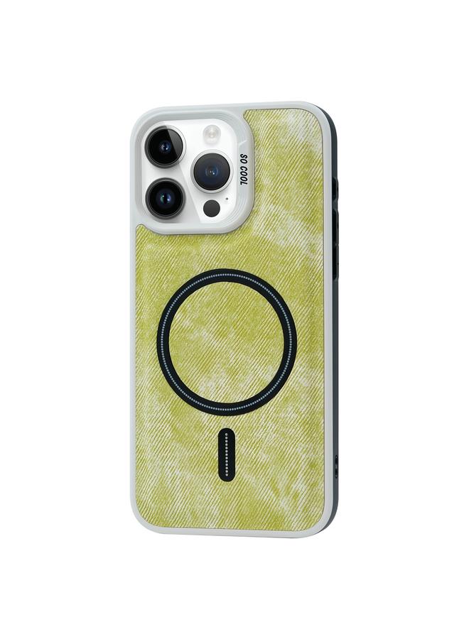 زبون جراب هاتف مغناطيسي من MagSafe بلون جينز متباين لهاتف iPhone 12 Pro Max - Image 1