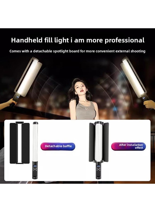 Rgb Fill Light Handheld Stick Light Photography Three-color Temperature Color Handheld Stick Light Portable Led Photography Fill Light-Specifications:Three-color Temperature 【Handheld Stick Light-no - Image 5