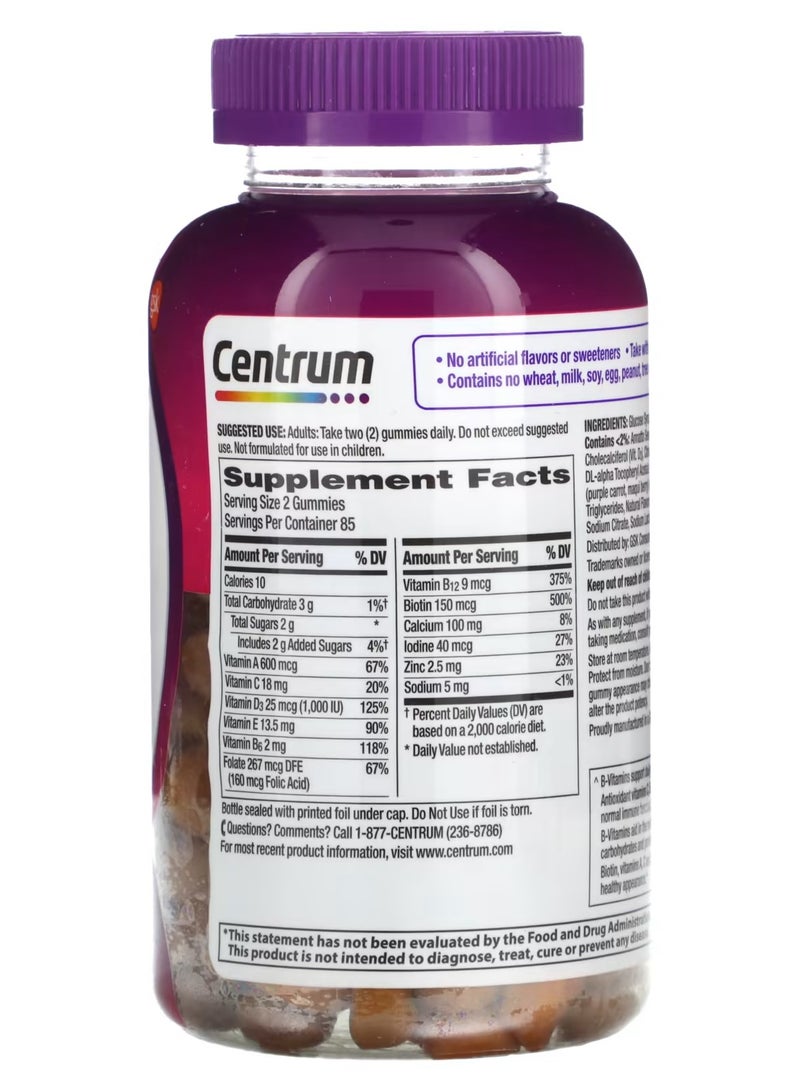 Centrum Women Multigummies Assorted Natural Fruit  170 Gummies - Image 2