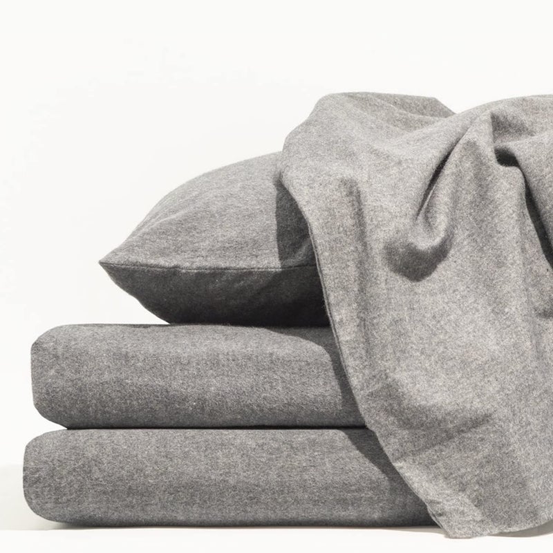 Gilbins Gilbins 100% Combed T-Shirt Cotton Jersey Knit Camp/Bunk/Rv Sheet Set  1 Fitted cot Sheet  1 Flat Sheet  1 Standard Pillow case Heather Grey  - Image 2