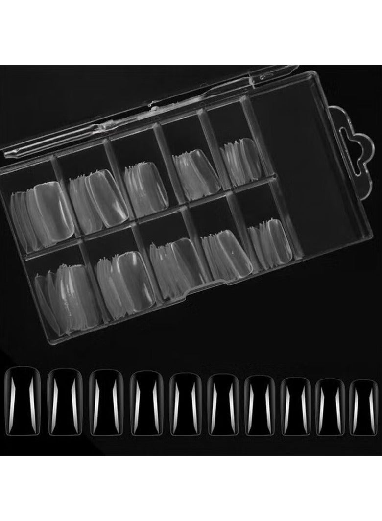 أوريتي 100 قطعة أظافر كاذبة نصائح شفافة - Image 1