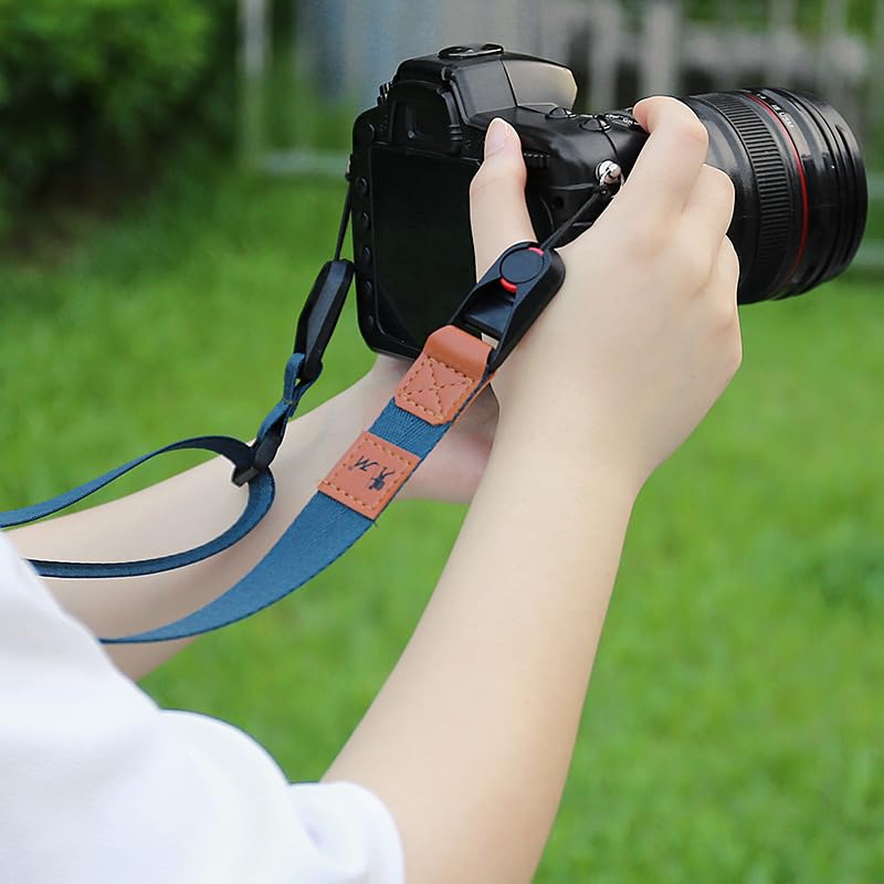 ELFOG Camera Neck Strap Quick Release Safety Tether, Comfortable Durable Shoulder Sling Camera Strap,(Colour Green 1Pcs) - Image 4