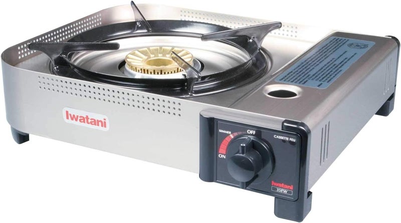 Iwatani 35FW Single-Burner Butane Portable Cooktop for Indoor and Outdoor Cooking - Image 1