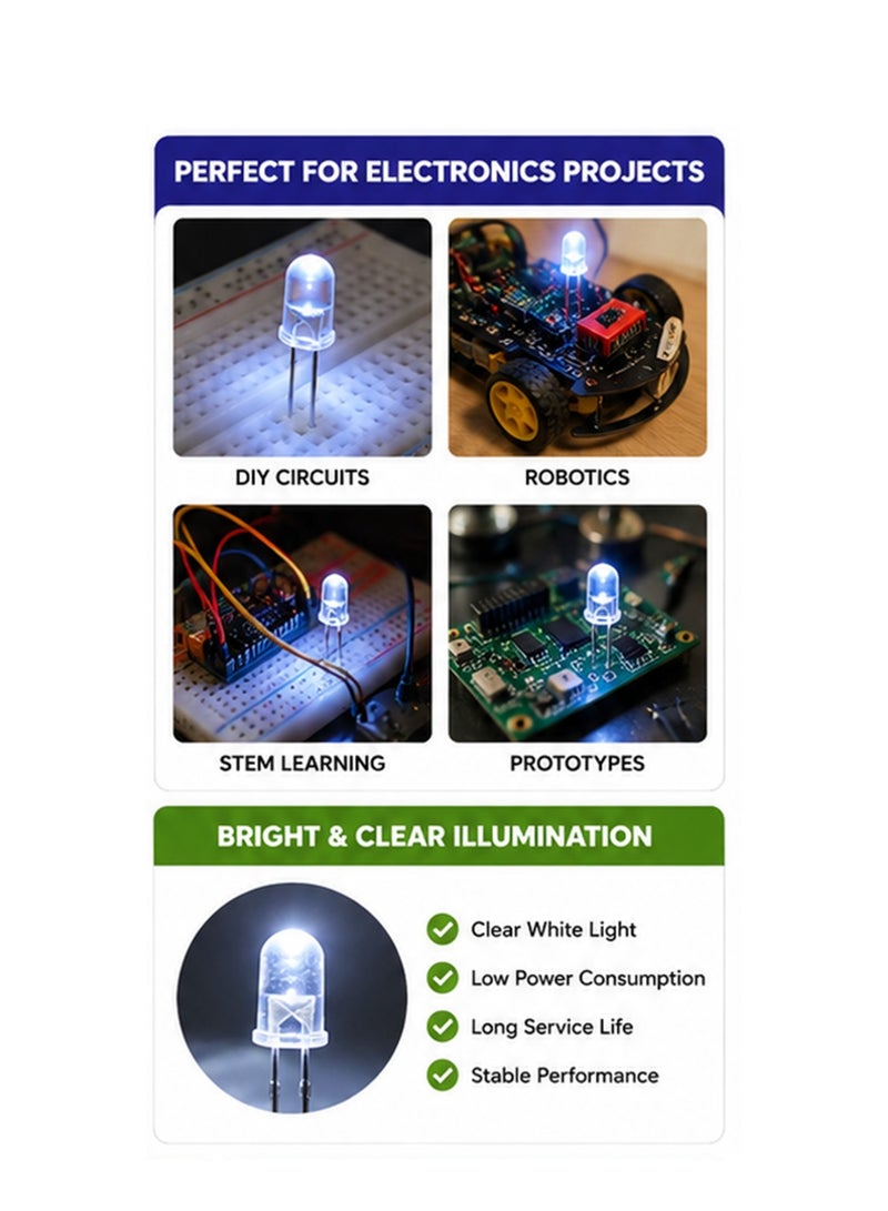 SBC 6-Piece Miniature LED Lights For School Projects And Crafts - Image 2