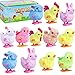 Max Fun 12Pcs Easter Wind Up Toys Easter Basket Stuffers Chicks Bunny Assortments for Easter Party Favors Easter Egg Hunt Treasure Chests Goody Bag Filler - Image 2