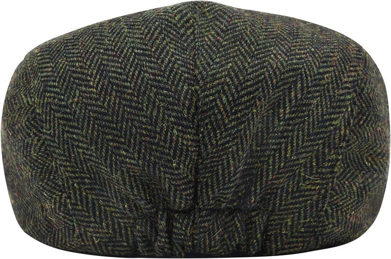 STARANCE Men's Flat Cap Wool Tweed Driving Irish Newsboy Hat - Image 5