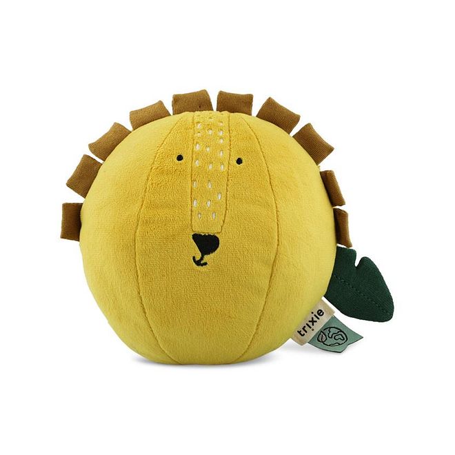 Trixie Mr. Lion Sound Ball, Soft, Interacting, Safe, 3 Years+, 18 x 20 cm - Yellow - Image 1