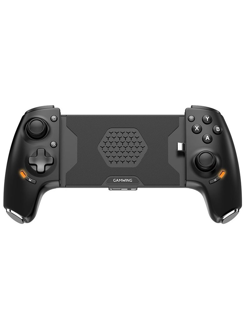 general Professional Stretch Gamepad Gamwing Aobing Max Type-C Wired & Bluetooth Gaming Controller Clip size 4.5-7.5 inches for Android / iOS / PC / Switch Steam / Xbox / PS with Hall Joysticks / Hall Trigger / Turbo/Auto Function / Macro Back Buttons / Anti-Slip Grip / Cooling Holes / 3.5mm Audio - Image 1
